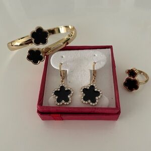 New Jewelry Set Ring size 6, earrings and bangle